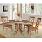 International Concepts Round 36 in Round Extension Dining Table with 4 Chairs, Distressed Oak, 36 in W, 48 in L, 29.3 in H K42-36RXT-C613-4 - alternate 2